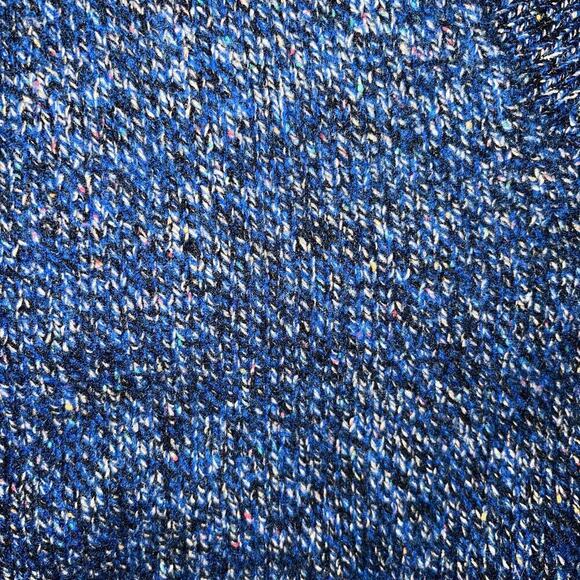 Britches of Georgetowne Cashmere & Silk Blue Marled V-Neck Sweater Size M - Picture 5 of 8